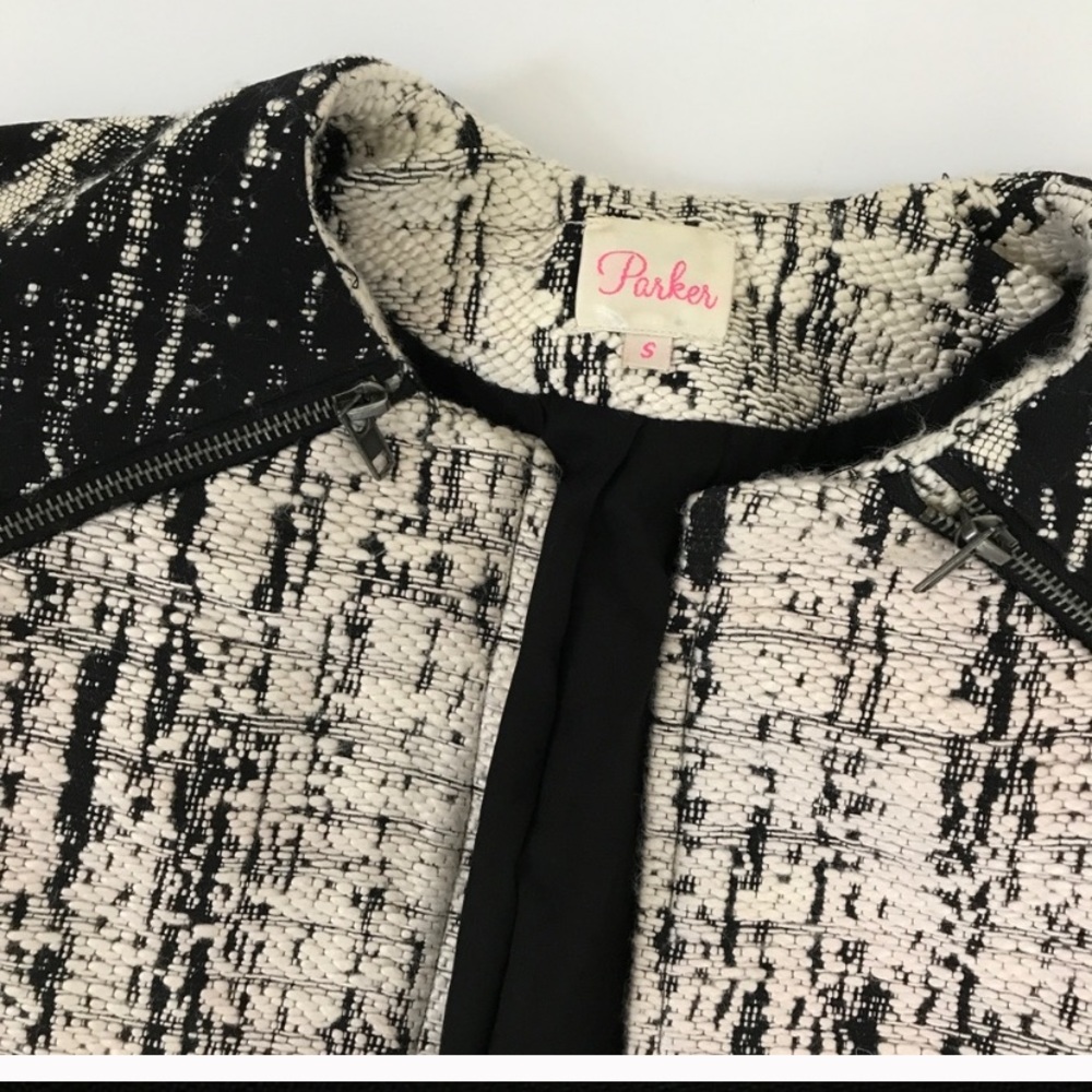 Parker Boucle Color Block Blazer - image 3